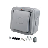 Maxbell Switch Push Button Doorbell Door Access Control for Warehouse Indoor Hallway BE32M