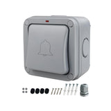 Maxbell Switch Push Button Doorbell Door Access Control for Warehouse Indoor Hallway BE32M