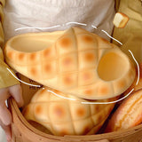Maxbell Pineapple Bread Slippers Soft Summer Home Shoes for Household Indoor Bedroom 40-41