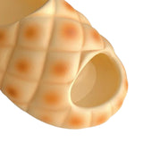 Maxbell Pineapple Bread Slippers Soft Summer Home Shoes for Household Indoor Bedroom 40-41