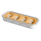Maxbell Popsicle Mould Cartoon Easy to Clean with Reusable ice rods Ice Cube Maker Yellow