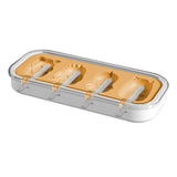 Maxbell Popsicle Mould Cartoon Easy to Clean with Reusable ice rods Ice Cube Maker Yellow