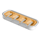 Maxbell Popsicle Mould Cartoon Easy to Clean with Reusable ice rods Ice Cube Maker Yellow