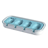 Maxbell Popsicle Mould Cartoon Easy to Clean with Reusable ice rods Ice Cube Maker Blue