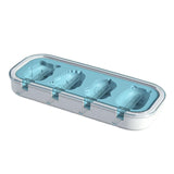 Maxbell Popsicle Mould Cartoon Easy to Clean with Reusable ice rods Ice Cube Maker Blue