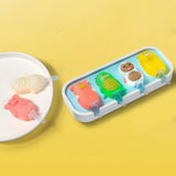 Maxbell Popsicle Mould Cartoon Easy to Clean with Reusable ice rods Ice Cube Maker Blue