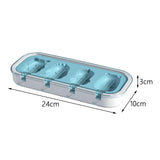 Maxbell Popsicle Mould Cartoon Easy to Clean with Reusable ice rods Ice Cube Maker Blue