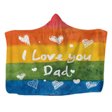 Maxbell Hooded Blanket Skin Friendly Fleece Throw Cape for All Seasons Couch Napping Dad 150x200cm