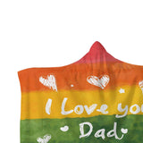 Maxbell Hooded Blanket Skin Friendly Fleece Throw Cape for All Seasons Couch Napping Dad 150x200cm