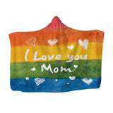 Maxbell Hooded Blanket Skin Friendly Fleece Throw Cape for All Seasons Couch Napping Mom 150x200cm