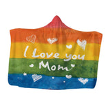 Maxbell Hooded Blanket Skin Friendly Fleece Throw Cape for All Seasons Couch Napping Mom 150x200cm