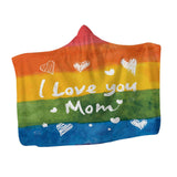 Maxbell Hooded Blanket Skin Friendly Fleece Throw Cape for All Seasons Couch Napping Mom 150x200cm