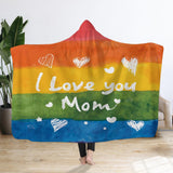 Maxbell Hooded Blanket Skin Friendly Fleece Throw Cape for All Seasons Couch Napping Mom 150x200cm