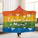 Maxbell Hooded Blanket Skin Friendly Fleece Throw Cape for All Seasons Couch Napping Mom 150x200cm
