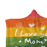 Maxbell Hooded Blanket Skin Friendly Fleece Throw Cape for All Seasons Couch Napping Mom 150x200cm