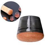 Maxbell Chair Leg Floor Protectors Anti Scratch Chair Leg Covers for Hardwood Floors Black M