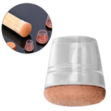 Maxbell Chair Leg Floor Protectors Anti Scratch Chair Leg Covers for Hardwood Floors Clear S