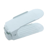 Maxbell Shoes Shelf Rack Shoe Slots Organizer Double Layer for Clothing Store Closet Blue