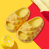 Maxbell Kids Slipper Novelty Cute Summer Home Shoes for Household Bedroom Girls Boys 19cm yellow