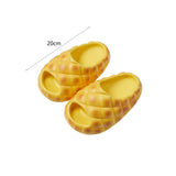 Maxbell Kids Slipper Novelty Cute Summer Home Shoes for Household Bedroom Girls Boys 20cm yellow