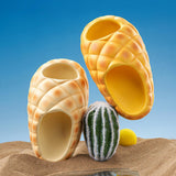 Maxbell Kids Slipper Novelty Cute Summer Home Shoes for Household Bedroom Girls Boys 20cm yellow