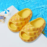 Maxbell Kids Slipper Novelty Cute Summer Home Shoes for Household Bedroom Girls Boys 20cm yellow