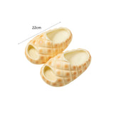 Maxbell Kids Slipper Novelty Cute Summer Home Shoes for Household Bedroom Girls Boys 22cm light yellow