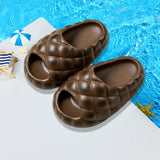 Maxbell Kids Slipper Novelty Cute Summer Home Shoes for Household Bedroom Girls Boys 17cm coffee