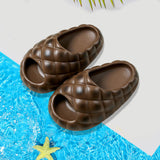 Maxbell Kids Slipper Novelty Cute Summer Home Shoes for Household Bedroom Girls Boys 19cm coffee