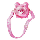 Maxbell Cute Bear Cup with Straw Portable Drinking Cup for Activities Picnic Camping