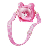 Maxbell Cute Bear Cup with Straw Portable Drinking Cup for Activities Picnic Camping