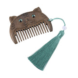 Maxbell Mini hair combs Fine Tooth Handmade Small Wooden Comb Short Hair Comb Tiger
