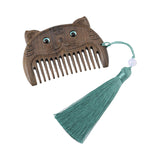 Maxbell Mini hair combs Fine Tooth Handmade Small Wooden Comb Short Hair Comb Tiger