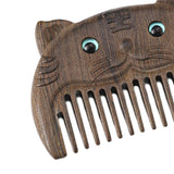 Maxbell Mini hair combs Fine Tooth Handmade Small Wooden Comb Short Hair Comb Tiger