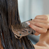 Maxbell Mini hair combs Fine Tooth Handmade Small Wooden Comb Short Hair Comb Rabbit
