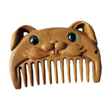Maxbell Wood Hair Combs Beard Comb Multi Functional Portable Women Men Gift Handmade Rabbit