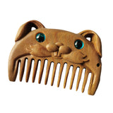 Maxbell Wood Hair Combs Beard Comb Multi Functional Portable Women Men Gift Handmade Rabbit