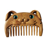Maxbell Wood Hair Combs Beard Comb Multi Functional Portable Women Men Gift Handmade Rabbit