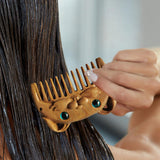 Maxbell Wood Hair Combs Beard Comb Multi Functional Portable Women Men Gift Handmade Rabbit
