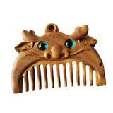 Maxbell Wood Hair Combs Beard Comb Multi Functional Portable Women Men Gift Handmade Dragon