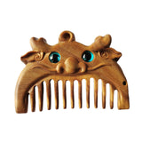 Maxbell Wood Hair Combs Beard Comb Multi Functional Portable Women Men Gift Handmade Dragon