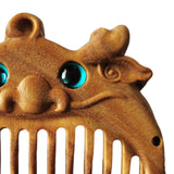 Maxbell Wood Hair Combs Beard Comb Multi Functional Portable Women Men Gift Handmade Dragon