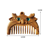 Maxbell Wood Hair Combs Beard Comb Multi Functional Portable Women Men Gift Handmade Dragon