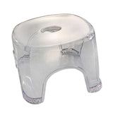 Maxbell Seat Small Shower Bench Household Clear Lightweight Bathroom Stool Boys Kids white