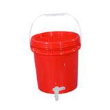 Maxbell Water Storage Carrier 10L with Faucet Water Jug for Drinking Outdoor Tea Set Red