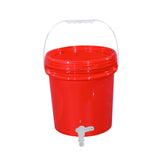 Maxbell Water Storage Carrier 10L with Faucet Water Jug for Drinking Outdoor Tea Set Red