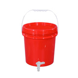 Maxbell Water Storage Carrier 10L with Faucet Water Jug for Drinking Outdoor Tea Set Red