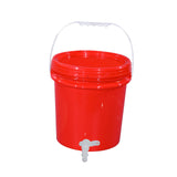 Maxbell Water Storage Carrier 10L with Faucet Water Jug for Drinking Outdoor Tea Set Red
