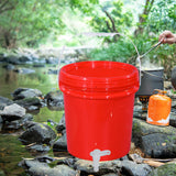 Maxbell Water Storage Carrier 10L with Faucet Water Jug for Drinking Outdoor Tea Set Red