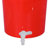 Maxbell Water Storage Carrier 10L with Faucet Water Jug for Drinking Outdoor Tea Set Red